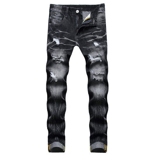 Pantalon Cargo Droit Multi-Poches – Homme – Noir